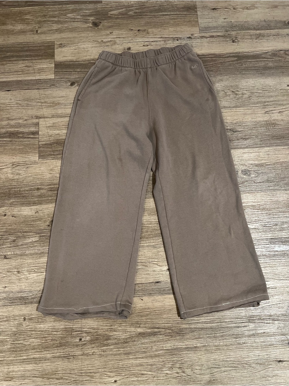 Hollister Wide Leg Sweetpants Oversized Womens Brown Size Medium